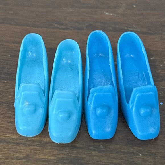 Mattel Other - (2) Pair Vintage Barbie Doll Blue Pilgrim Heels / Shoes ~ 1960's 1970’s